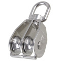 Double Sheave Wire Rope Pulley Block Chain Traction Wheel